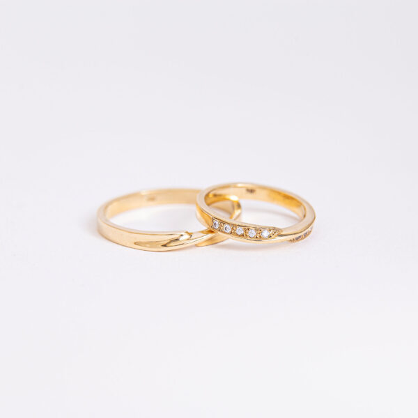 Argollas de matrimonio estilo infinito