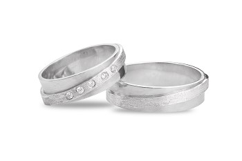 Argollas plata con oro
