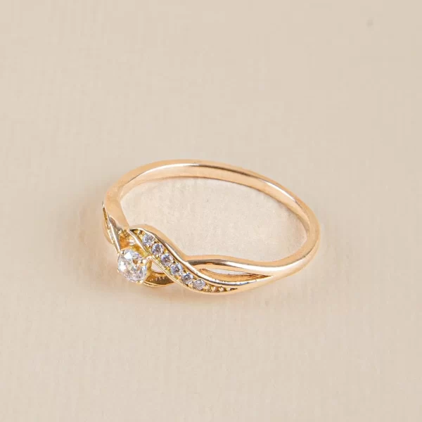 Anillo de compromiso Princesa en entrelazado - Imagen 2