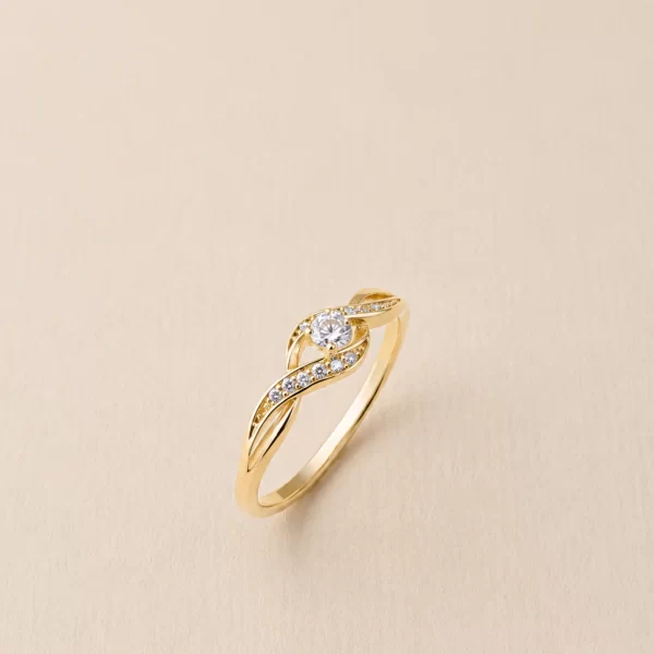 Anillo de Compromiso Estilo Infinito
